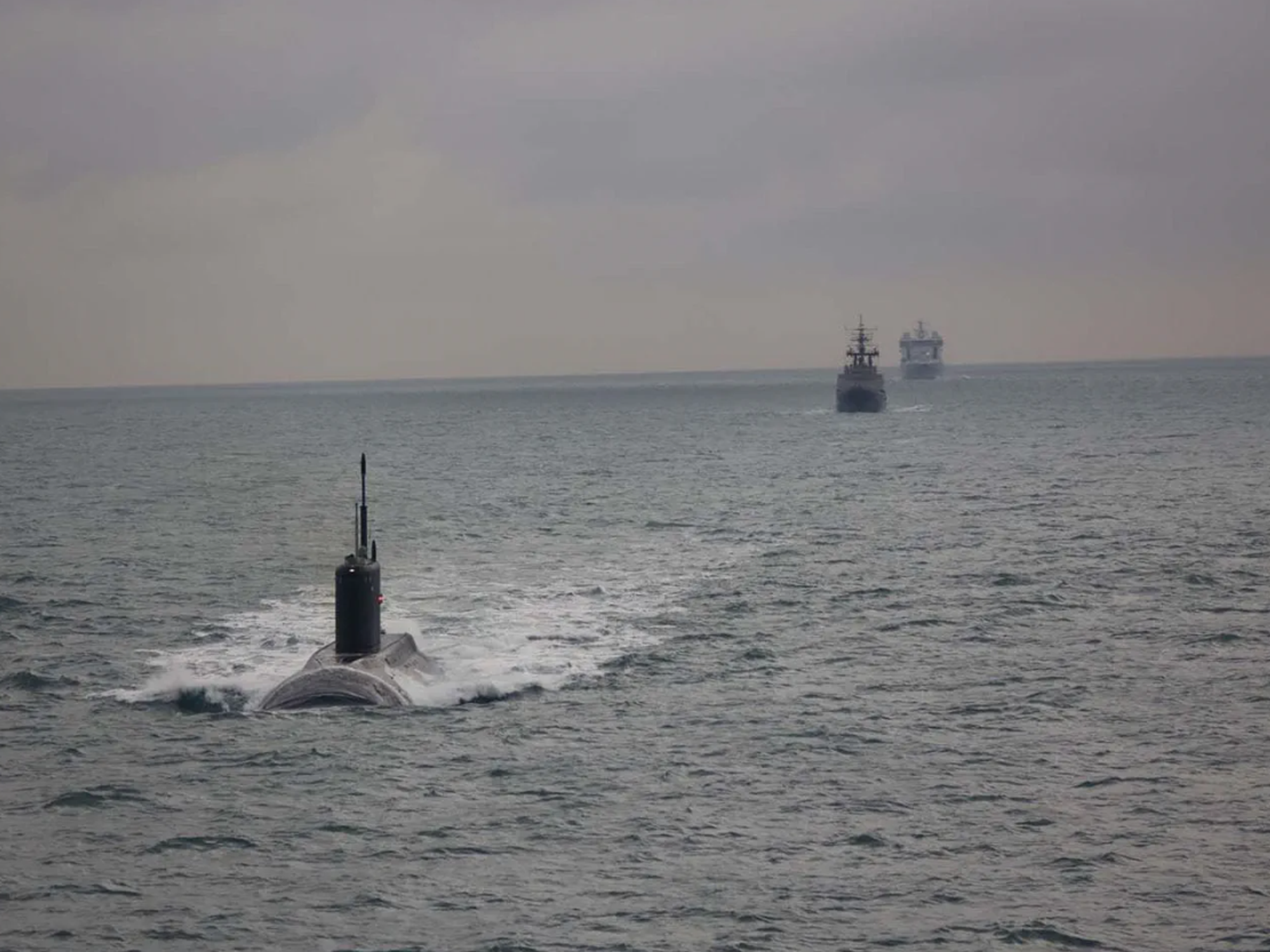 Royal Navy forced to use supporter tanker to shadow Russian submarine in English Channel