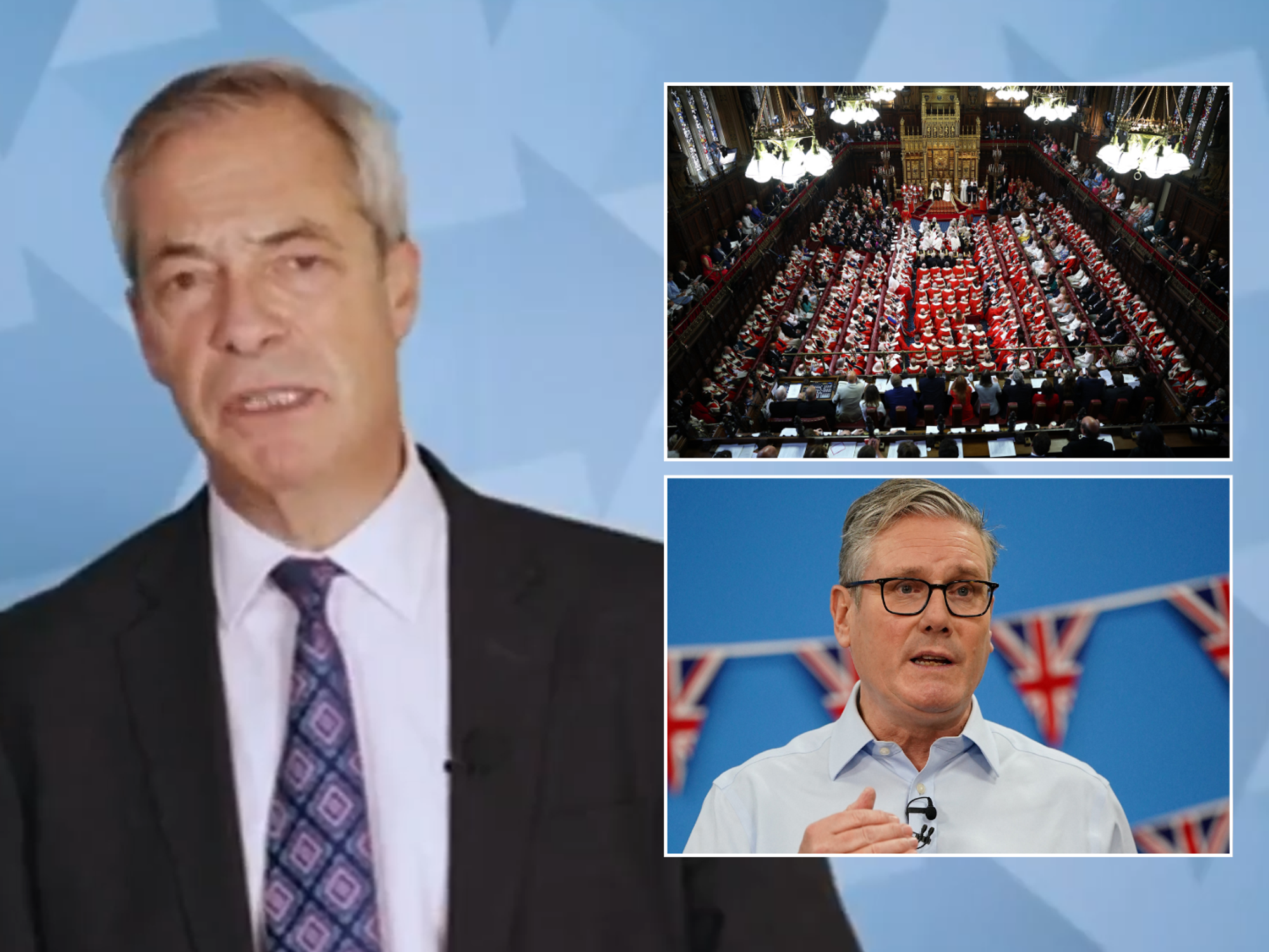 Politics LIVE: Nigel Farage brands Keir Starmer ‘determined to crush dissent and free speech' ove...