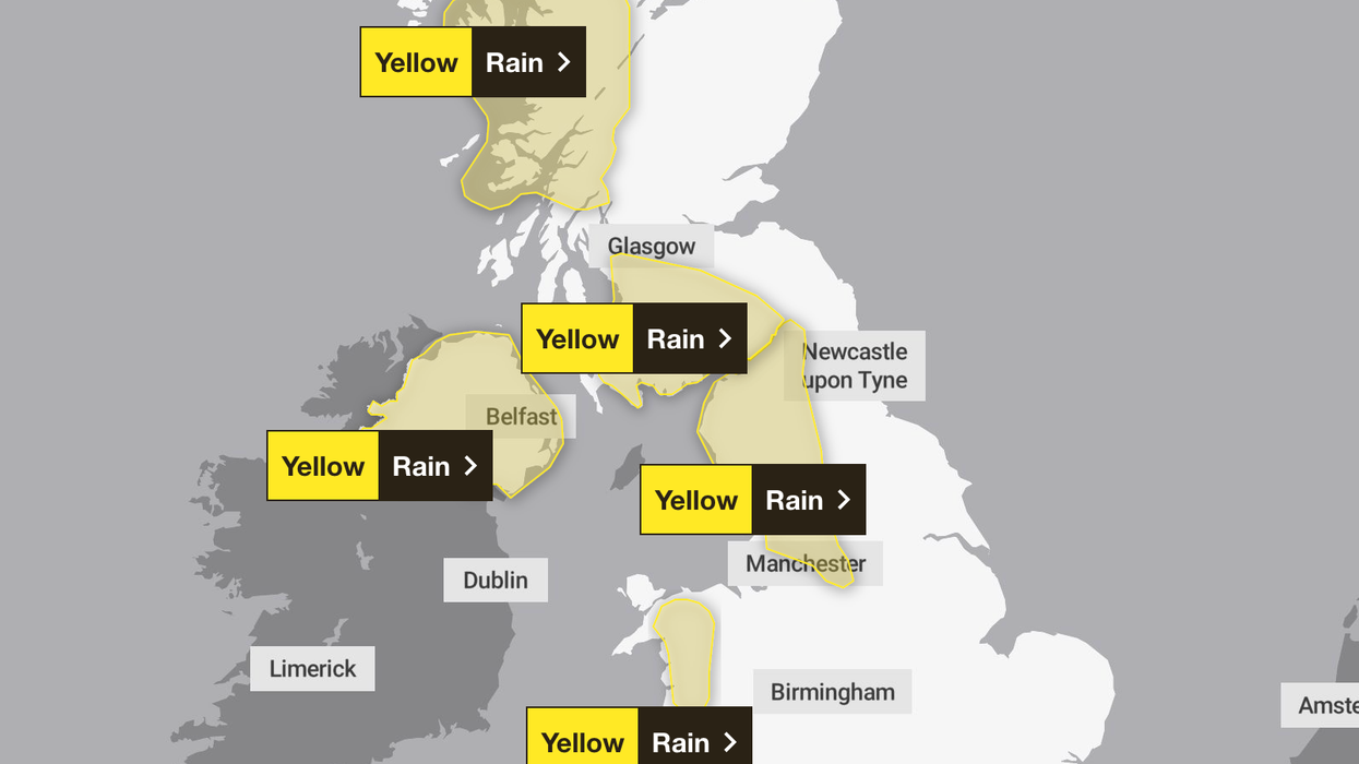 UK weather: Met Office issues five rain warnings as Britain braces for floods on washout weekend