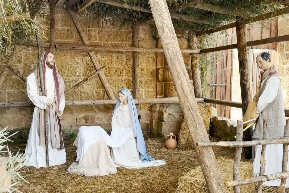 Migrant fugitive arrested after he was caught pretending to be statue in nativity scene