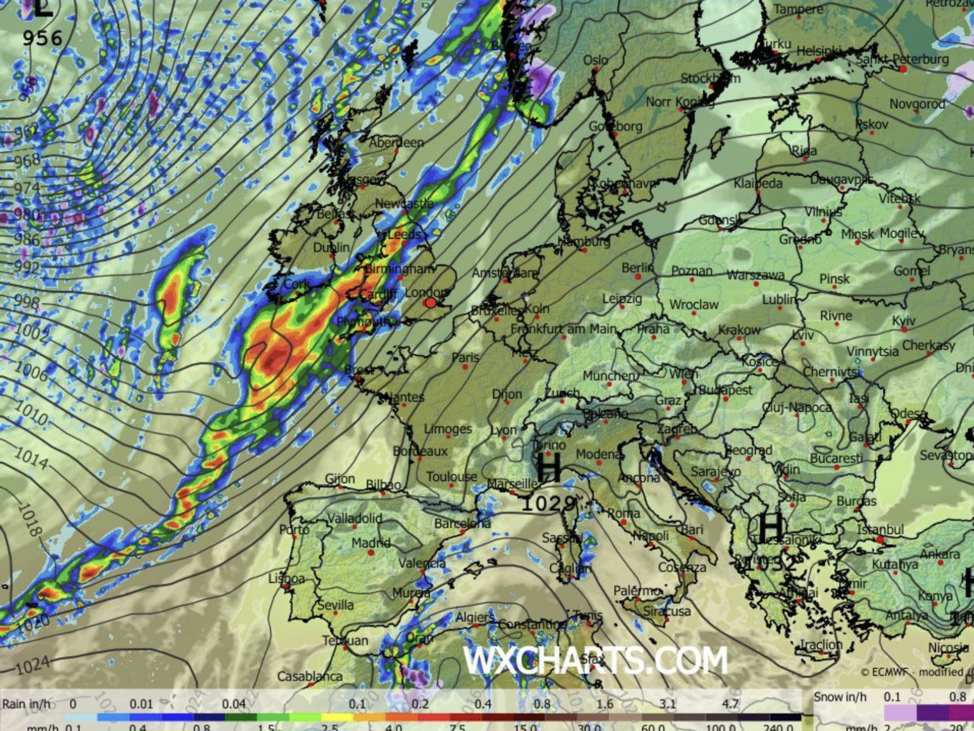 UK weather: Half of Britain could see Christmas flood disaster as eight inches of rain expected to fall