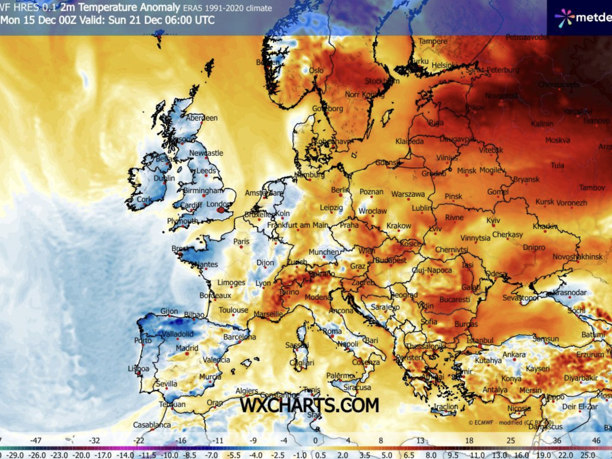 Britain to be bashed by 'anticyclonic gloom' as major weather change decimates hopes of White Christmas