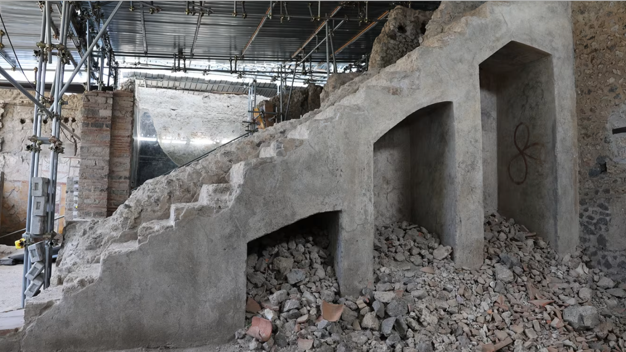 Archaeology breakthrough as experts discover forgotten staircase that leads to 'lost Pompeii'