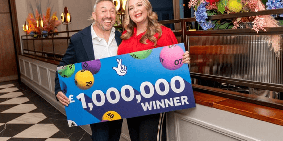 Lucky couple scoops second win defying odds of more than 24 TRILLION to one Lucky couple scoops second win defying odds of more than 24 TRILLION to one