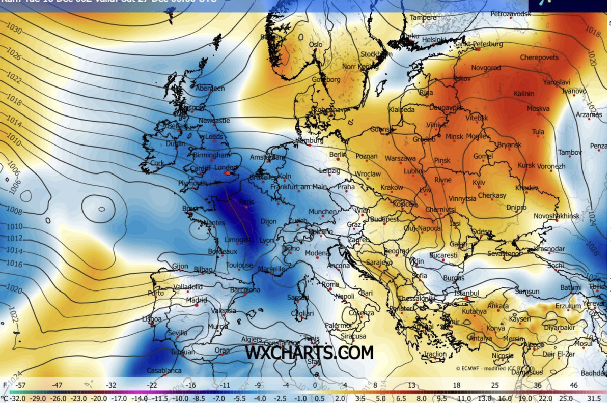 UK weather: Arctic U-turn sets temperatures plunging as Britain to be hit with 'pseudo-White Christmas'