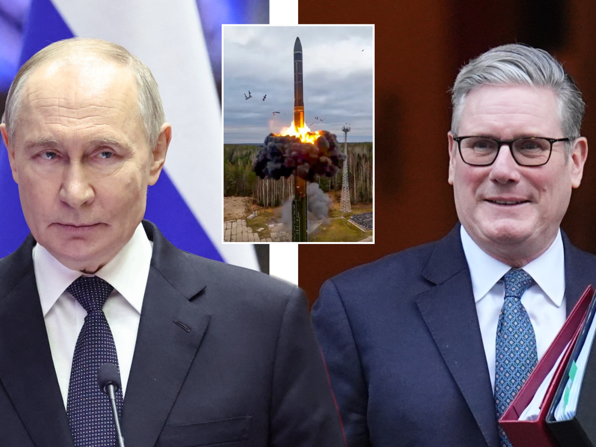 Vladimir Putin brands Keir Starmer 'little pig' and moves nuclear missiles within EIGHT minutes of London