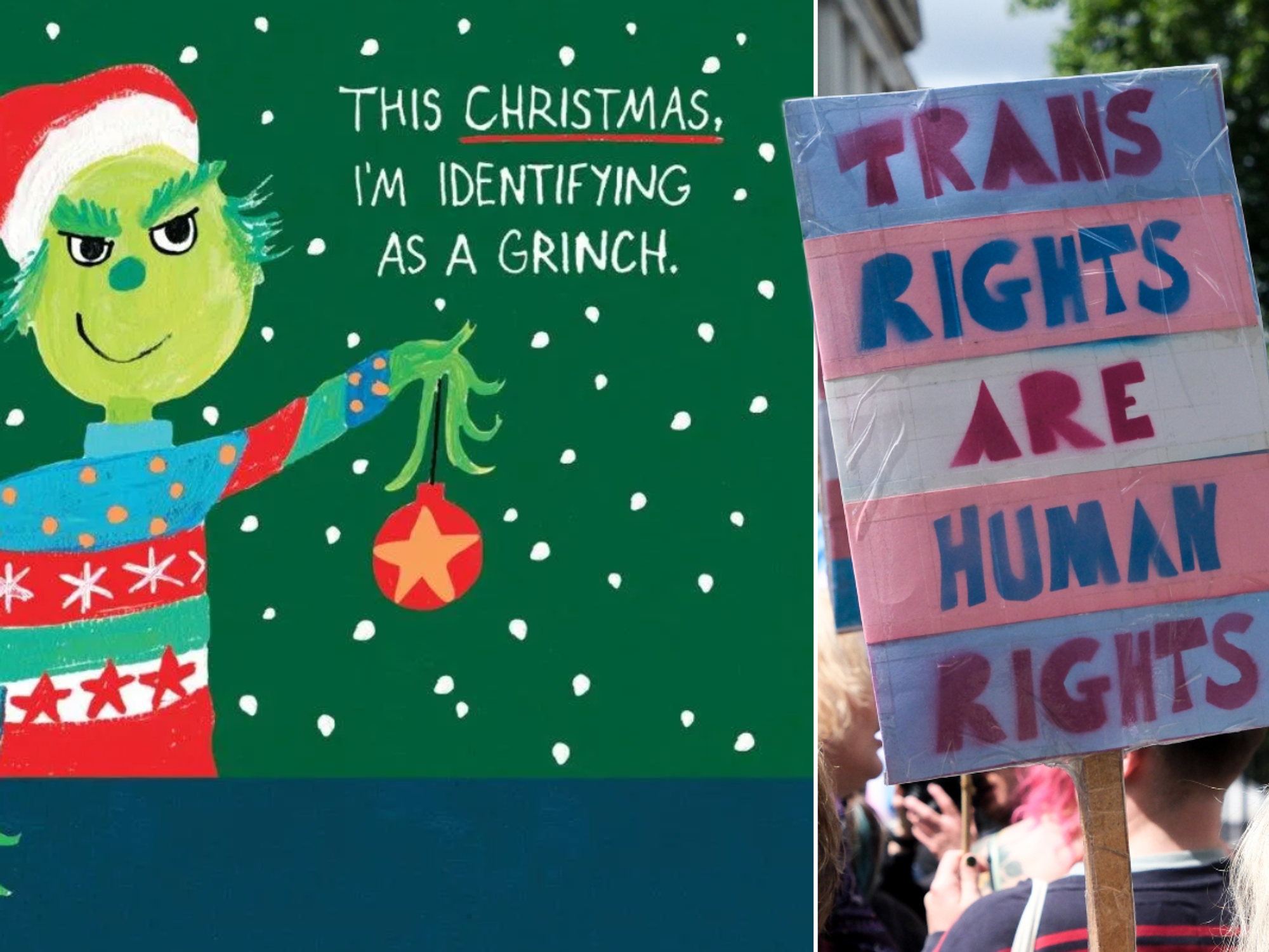 Sainsbury's axes joke Christmas card after caving to trans activist outrage
