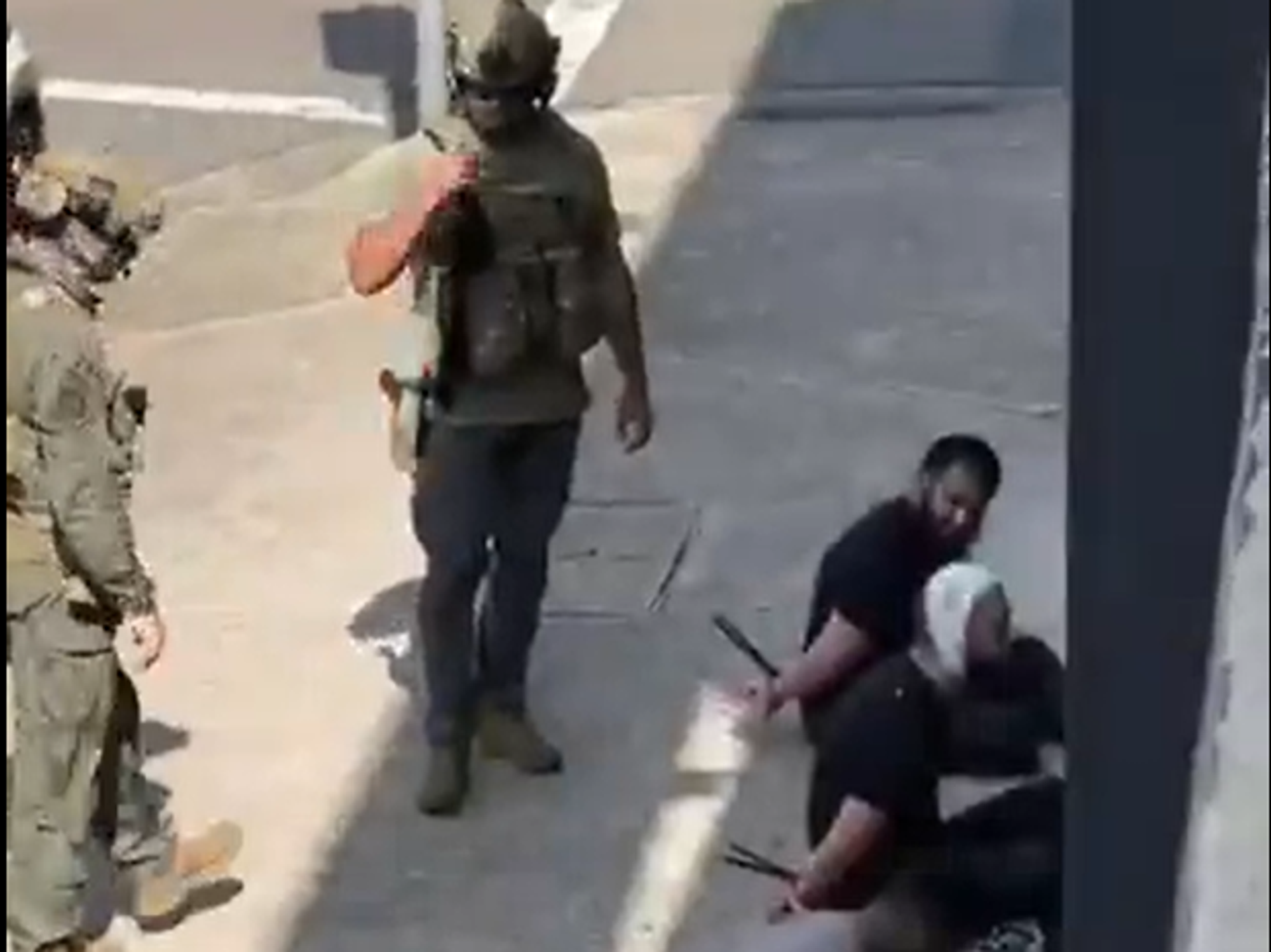 Armed Sydney police ram into car and arrest five men en route to Bondi Beach just days after terr...