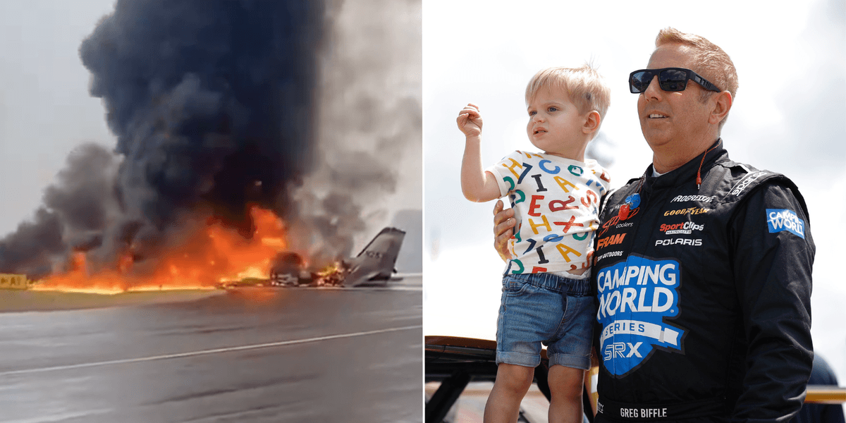 Nascar driver Greg Biffle and his young family named as victims of horror US plane crash Nascar driver Greg Biffle and his young family named as victims of horror US plane crash