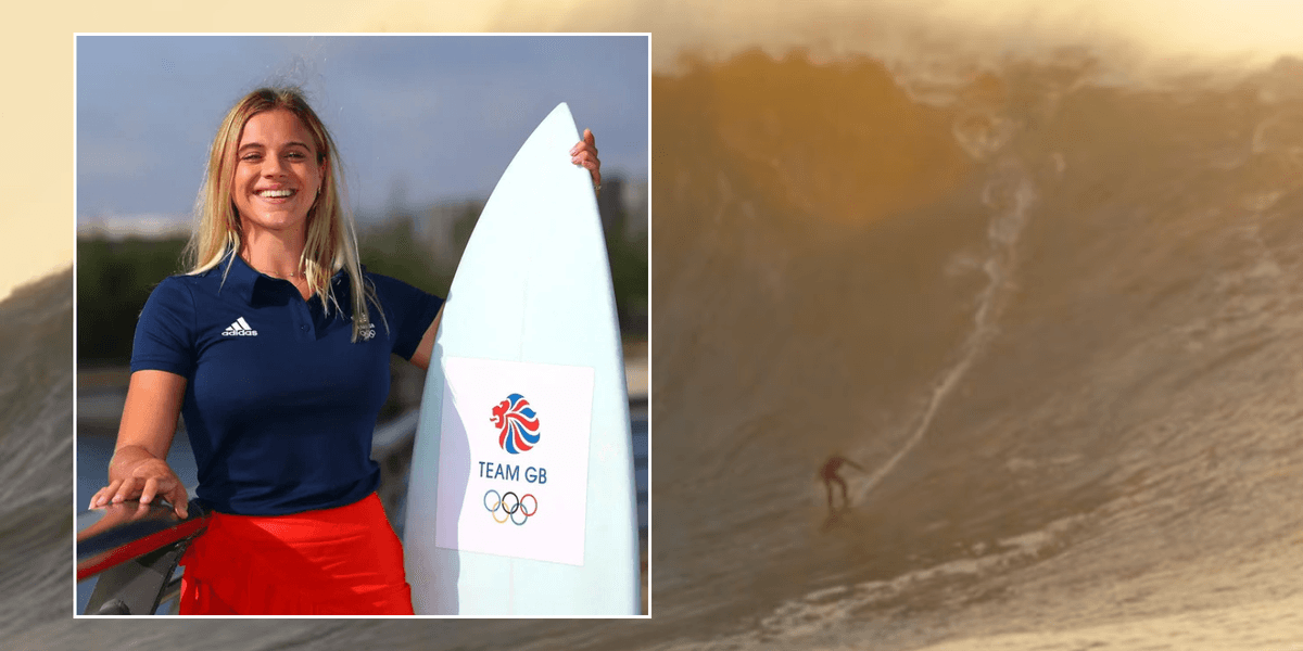 British woman claims world record for riding the largest wave ever as she waits for confirmation British woman claims world record for riding the largest wave ever as she waits for confirmation
