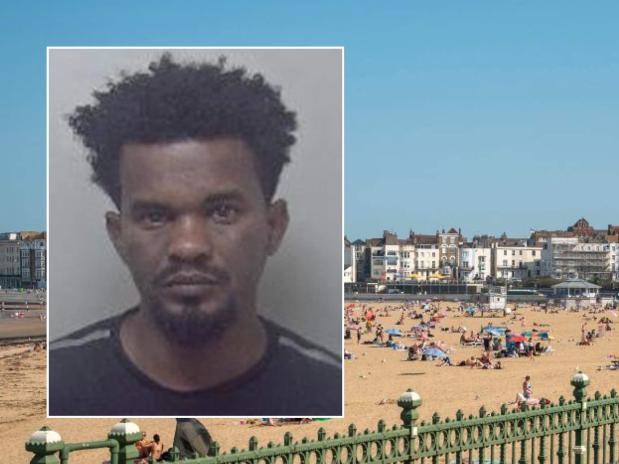 Homeless asylum seeker from Eritrea jailed after sexually assaulting woman in Kent coastal town