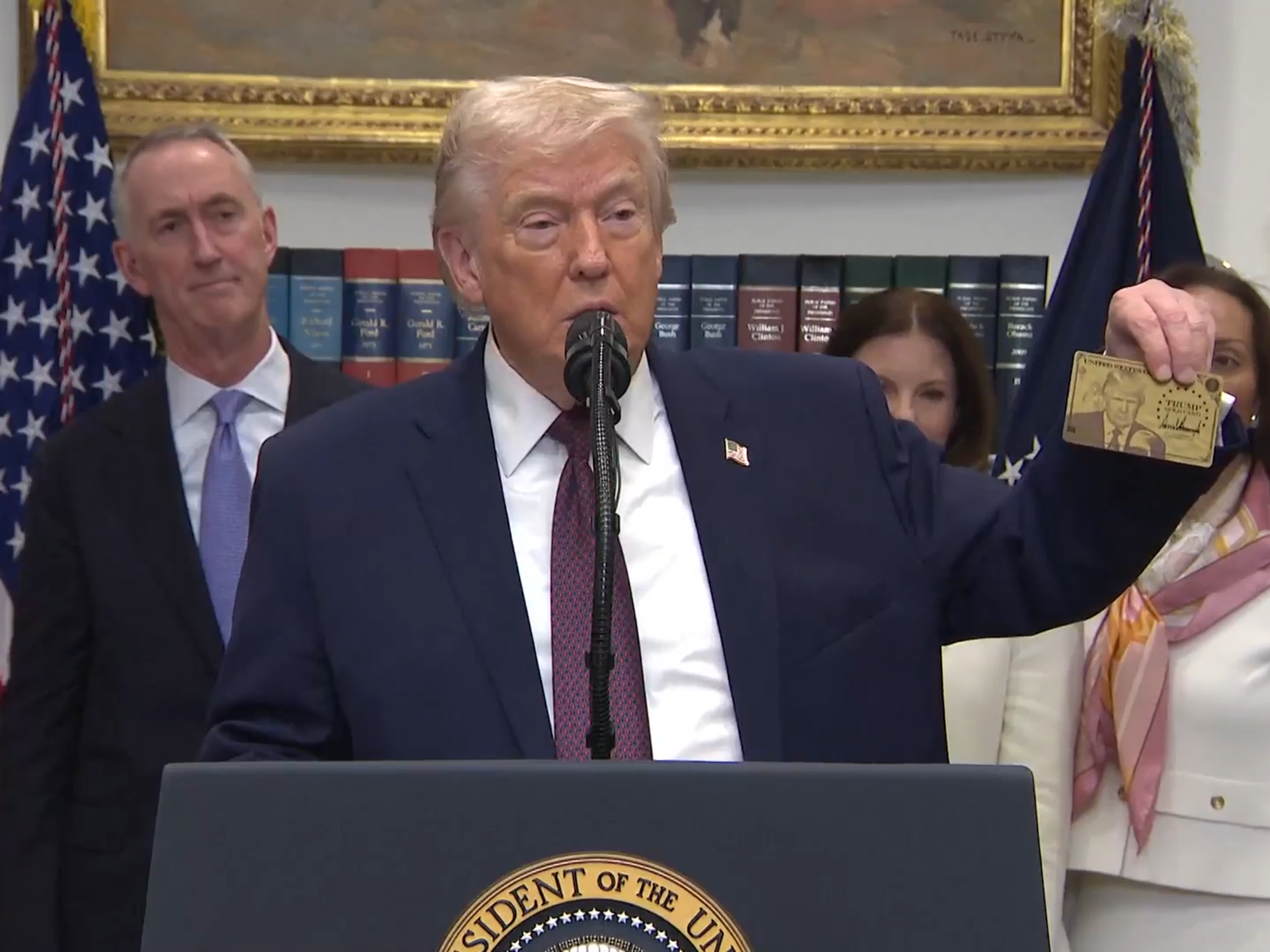 Donald Trump unveils brand new 'gold card' immigration visas: 'Like a green card on steroids!'