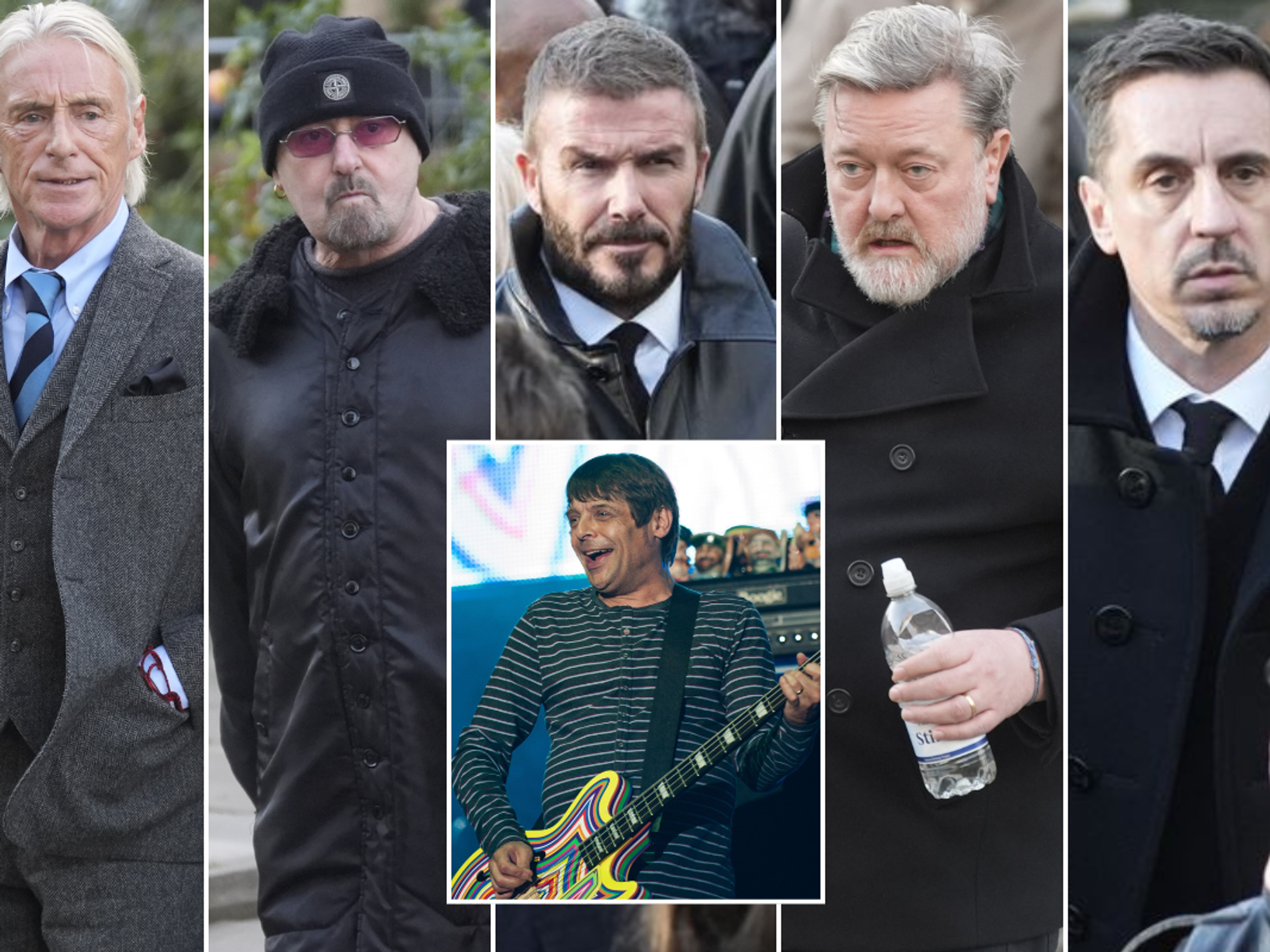 Gary 'Mani' Mounfield funeral: Sir David Beckham leads line of celebrity attendees at Stone Roses...
