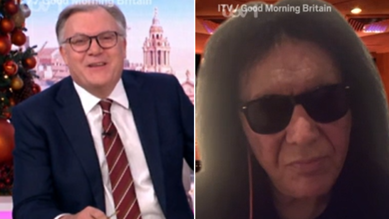 Gene Simmons fumes 'shut your piehole' on ITV GMB after being questioned about Donald Trump following passionate defence