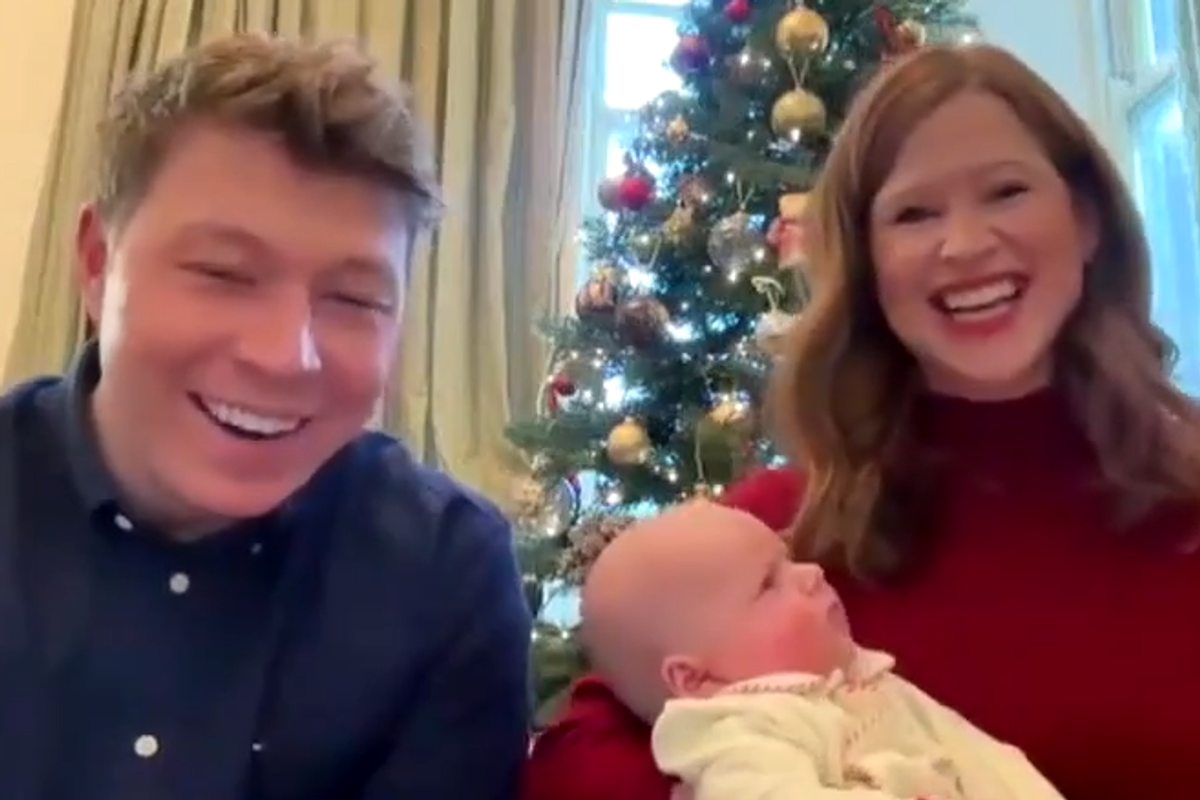 Patrick, Emily and Baby George share first Christmas morning with GB News viewers