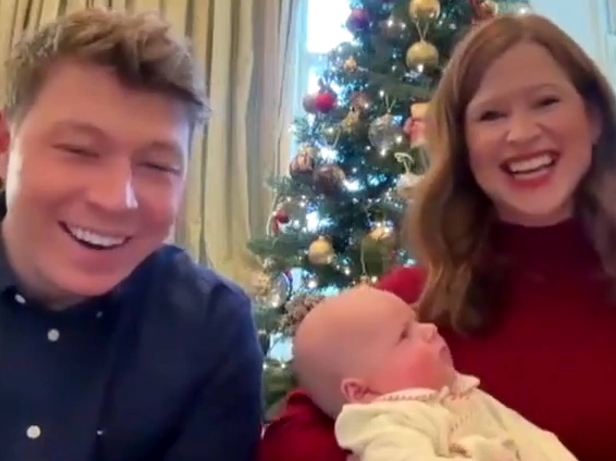 Patrick, Emily and Baby George share first Christmas morning with GB News viewers