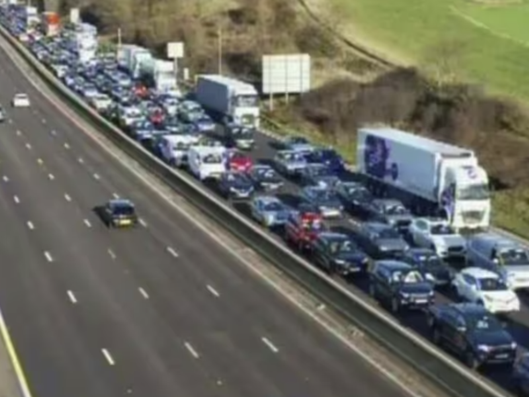 Drivers face Boxing Day chaos as emergency services shut major motorway following horror crash