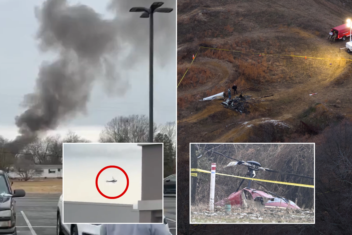 One dead and another severely hurt after two helicopters crash into each other mid-air