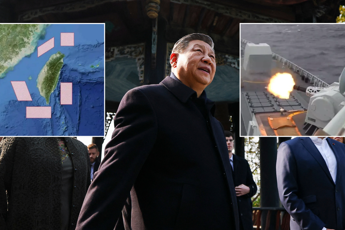 Chinese armed forces SURROUND Taiwan in chilling 'live-fire' war threat