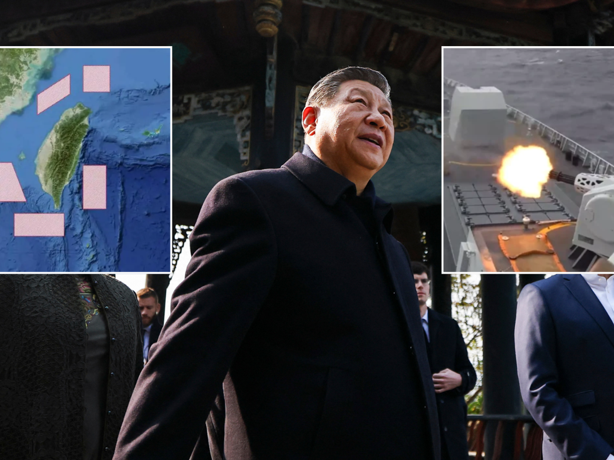 Chinese armed forces SURROUND Taiwan in chilling 'live-fire' war threat