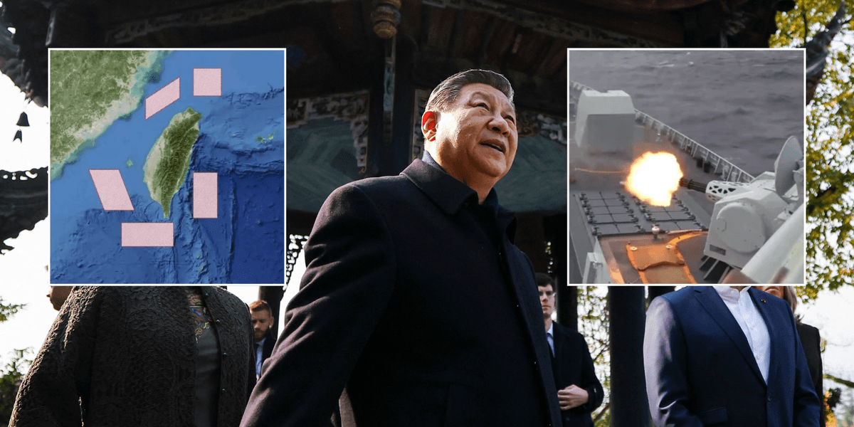 Chinese armed forces SURROUND Taiwan in chilling 'live-fire' war threat