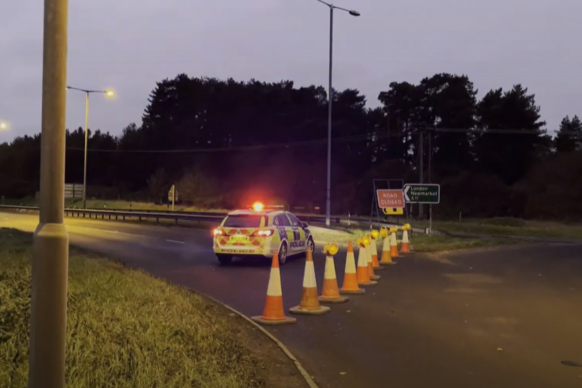 Driver shot dead by police after 'fleeing two-car crash brandishing handgun'