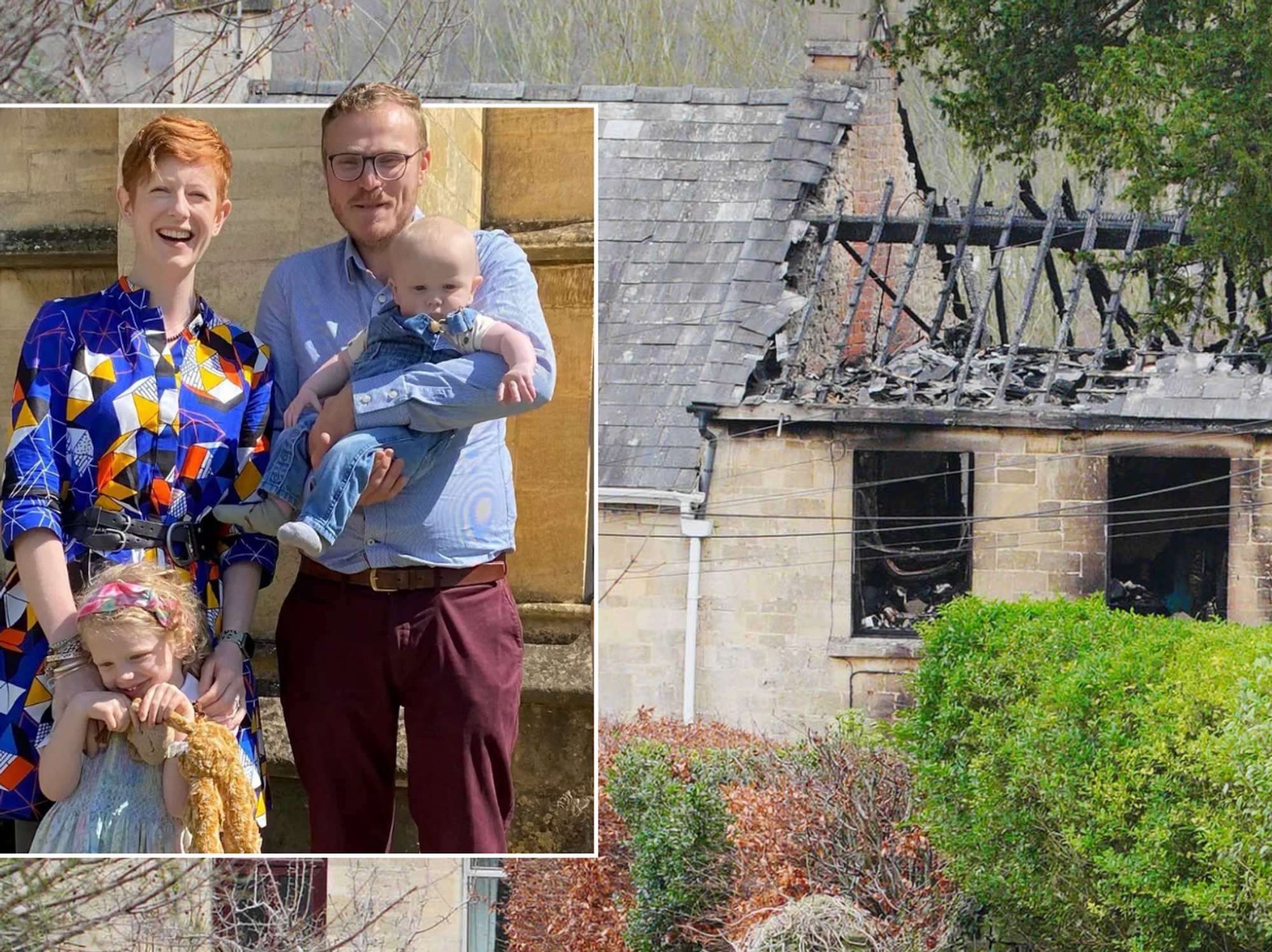 Mother and two children who died in Boxing Day fire are pictured - as hero father's attempt to sa...