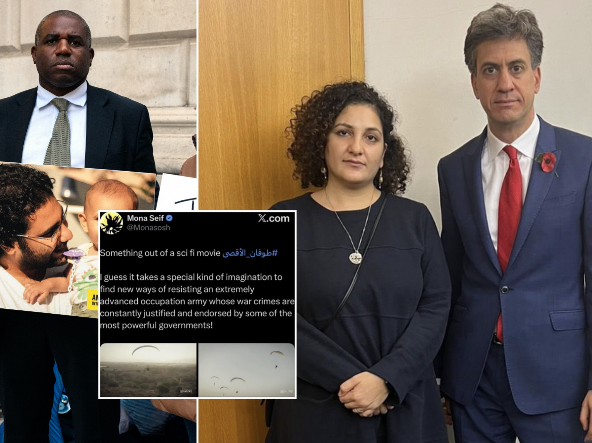Labour ministers spark outrage after posing for photos with 'extremist's sister' who denounced ca...