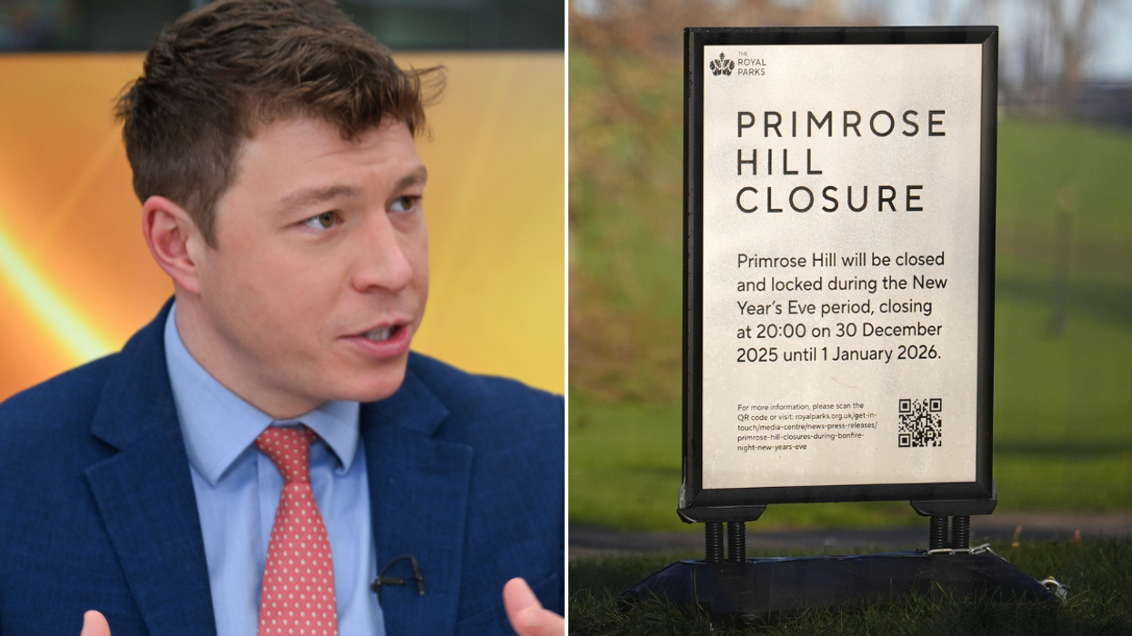 Patrick Christys fumes 'we shouldn't have to live like this' as London's Primrose Hill sealed off by 'grotesque' NYE barricades