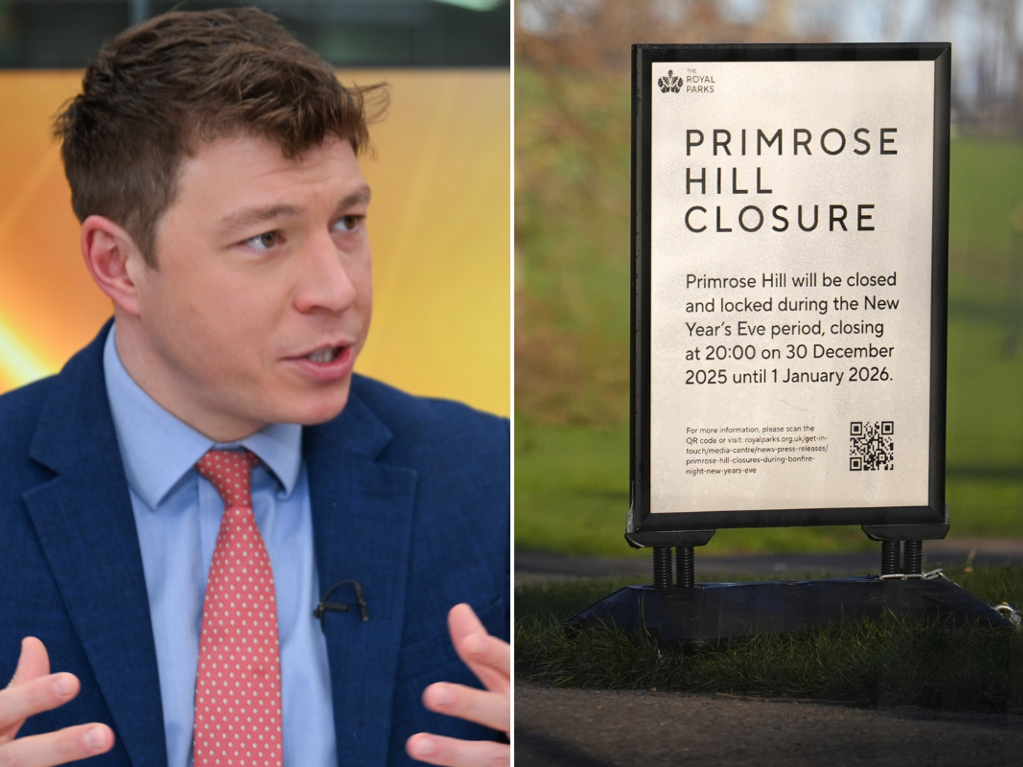 Patrick Christys fumes 'we shouldn't have to live like this' as London's Primrose Hill sealed off...