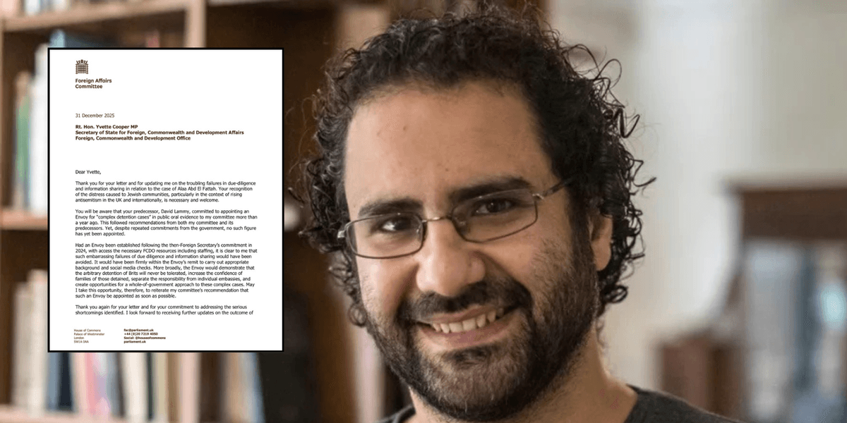 Foreign committee chair rages at Labour over ‘serious shortcomings’ in Egyptian extremist case Foreign committee chair rages at Labour over ‘serious shortcomings’ in Egyptian extremist case