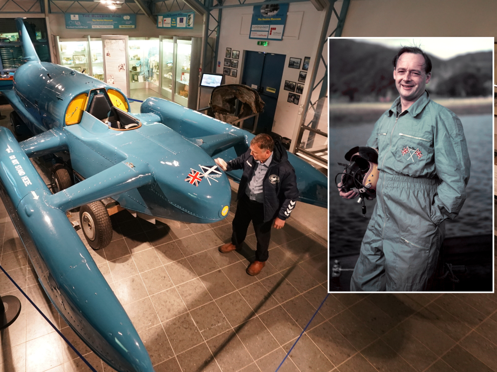Iconic Bluebird hydroplane RETURNS to waters 60 years after fatal crash during record attempt