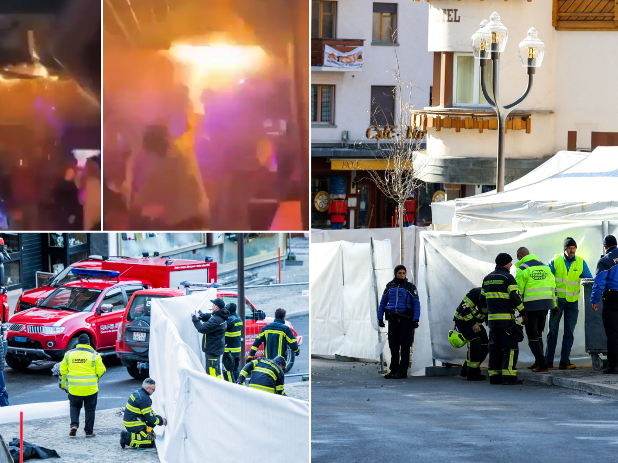 Parents in desperate search for missing children after Swiss bar tragedy - as new clip shows mome...