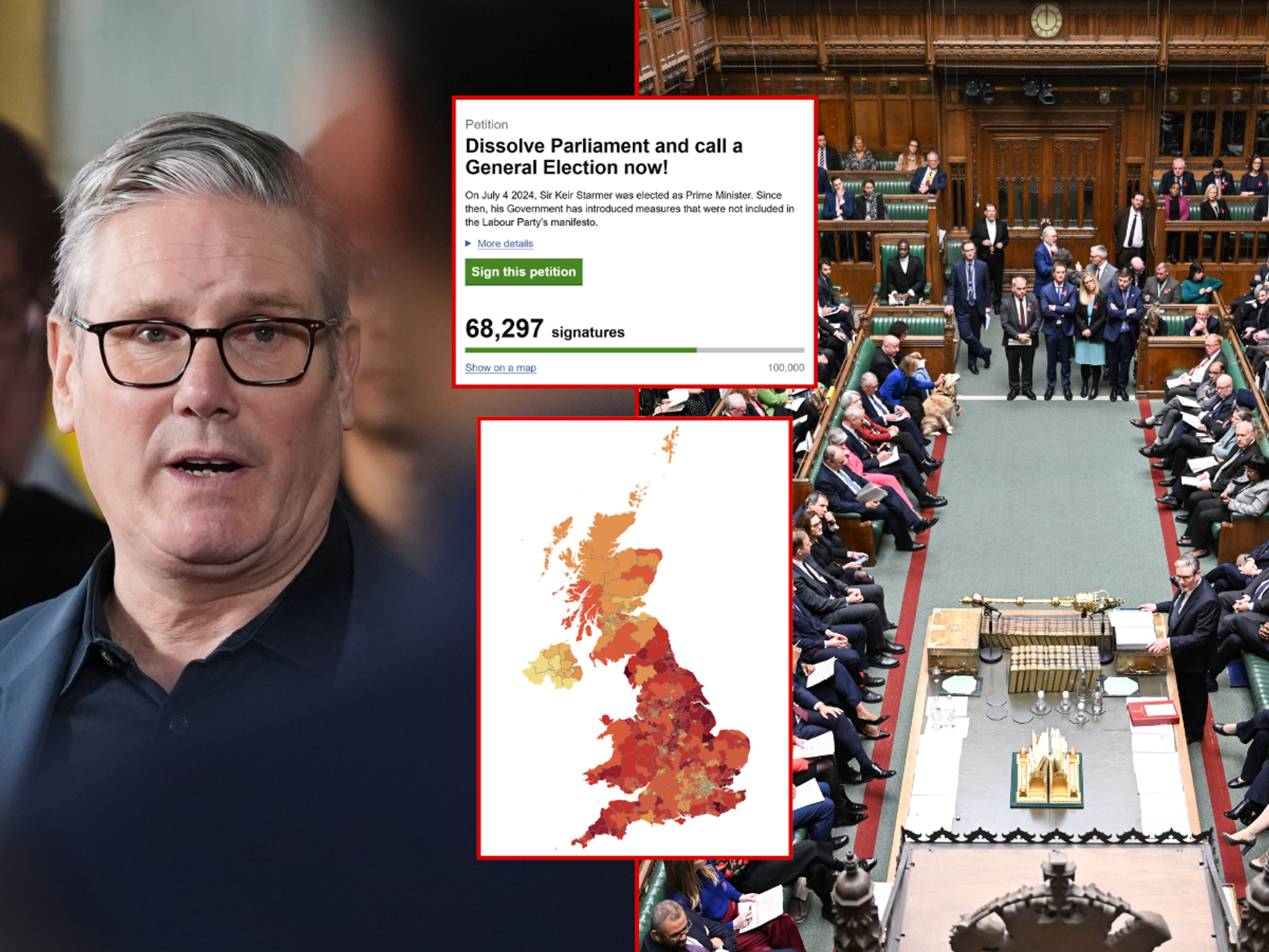 Keir Starmer under pressure to dissolve Parliament as thousands sign petition accusing PM of ‘mis...