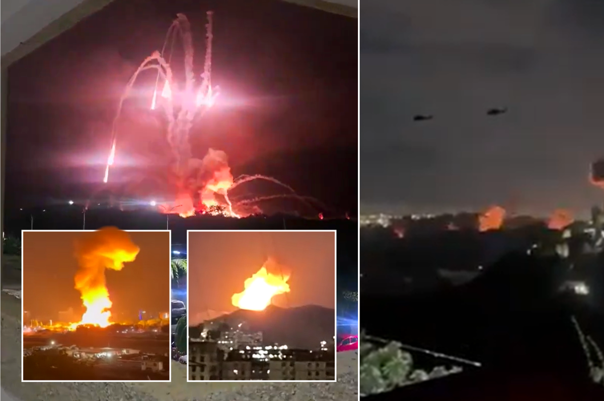 Donald Trump carries out airstrikes on Venezuela as capital city rocked by massive explosions