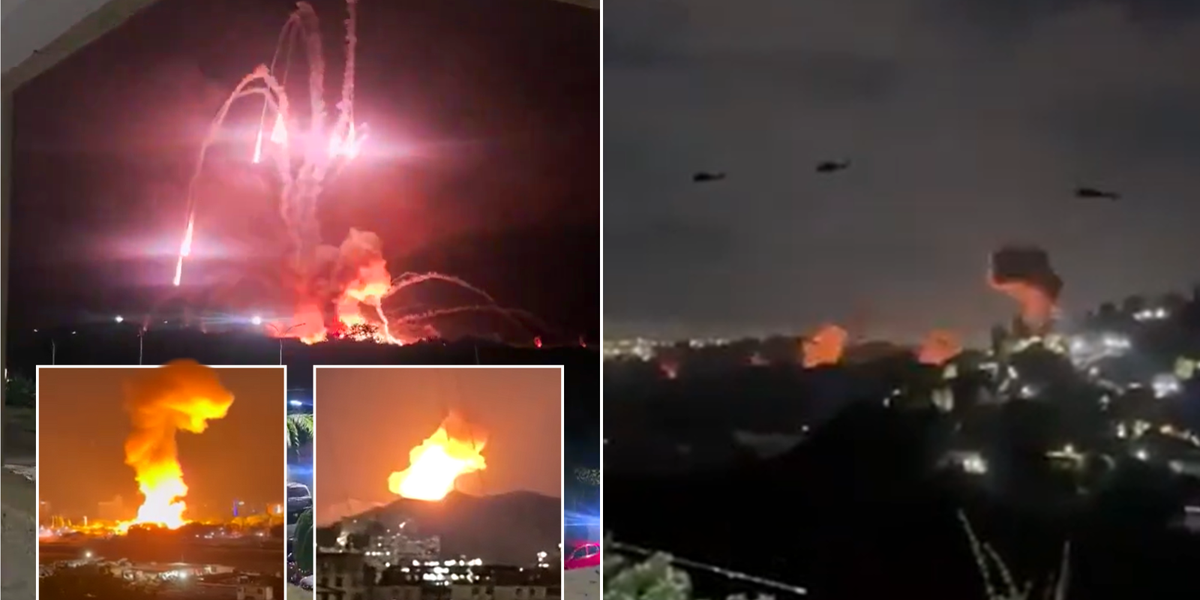 Donald Trump carries out airstrikes on Venezuela as capital city rocked by massive explosions