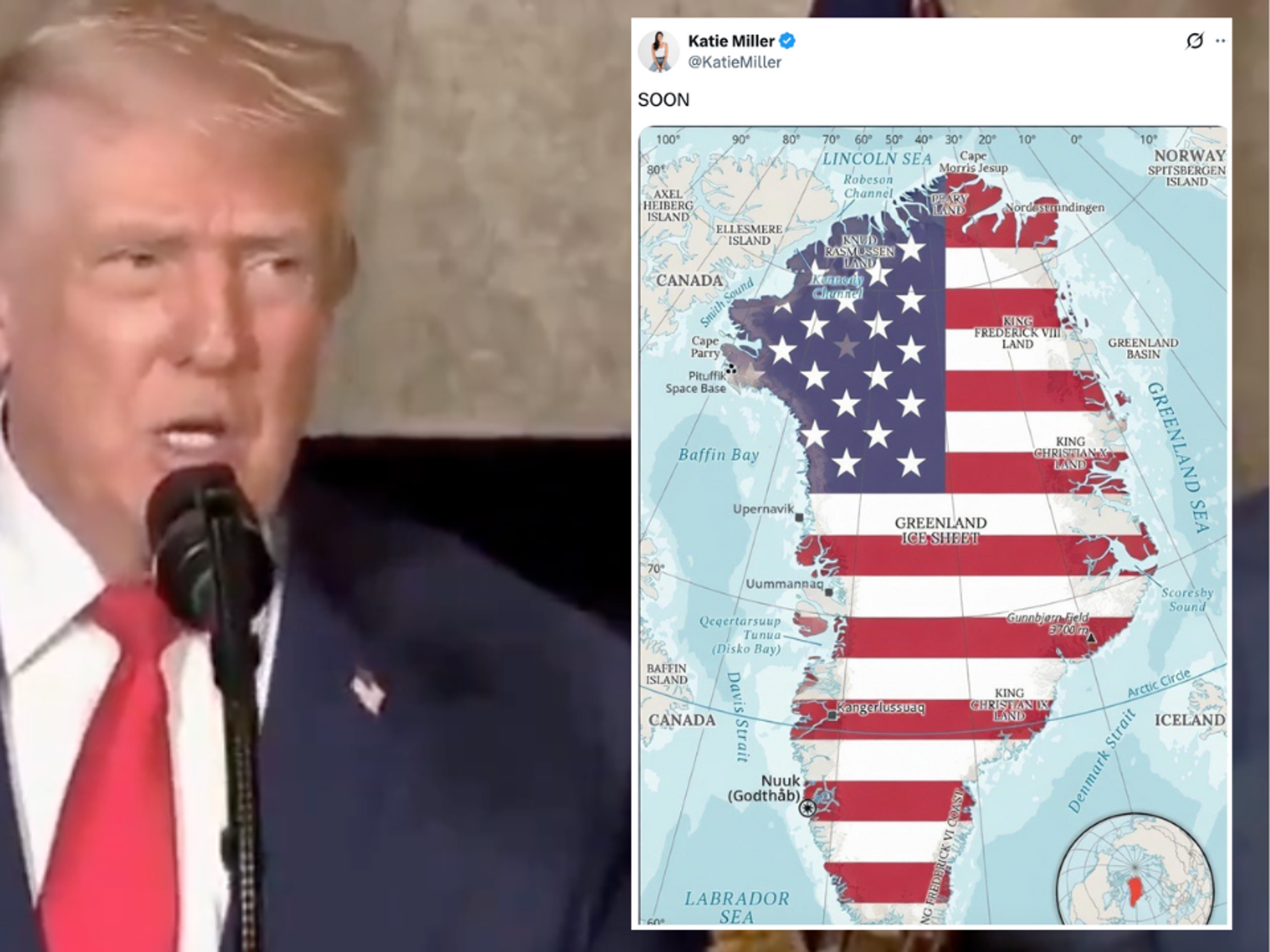 Donald Trump sets sights on Greenland as Denmark fires back with 'stop the threats' demand