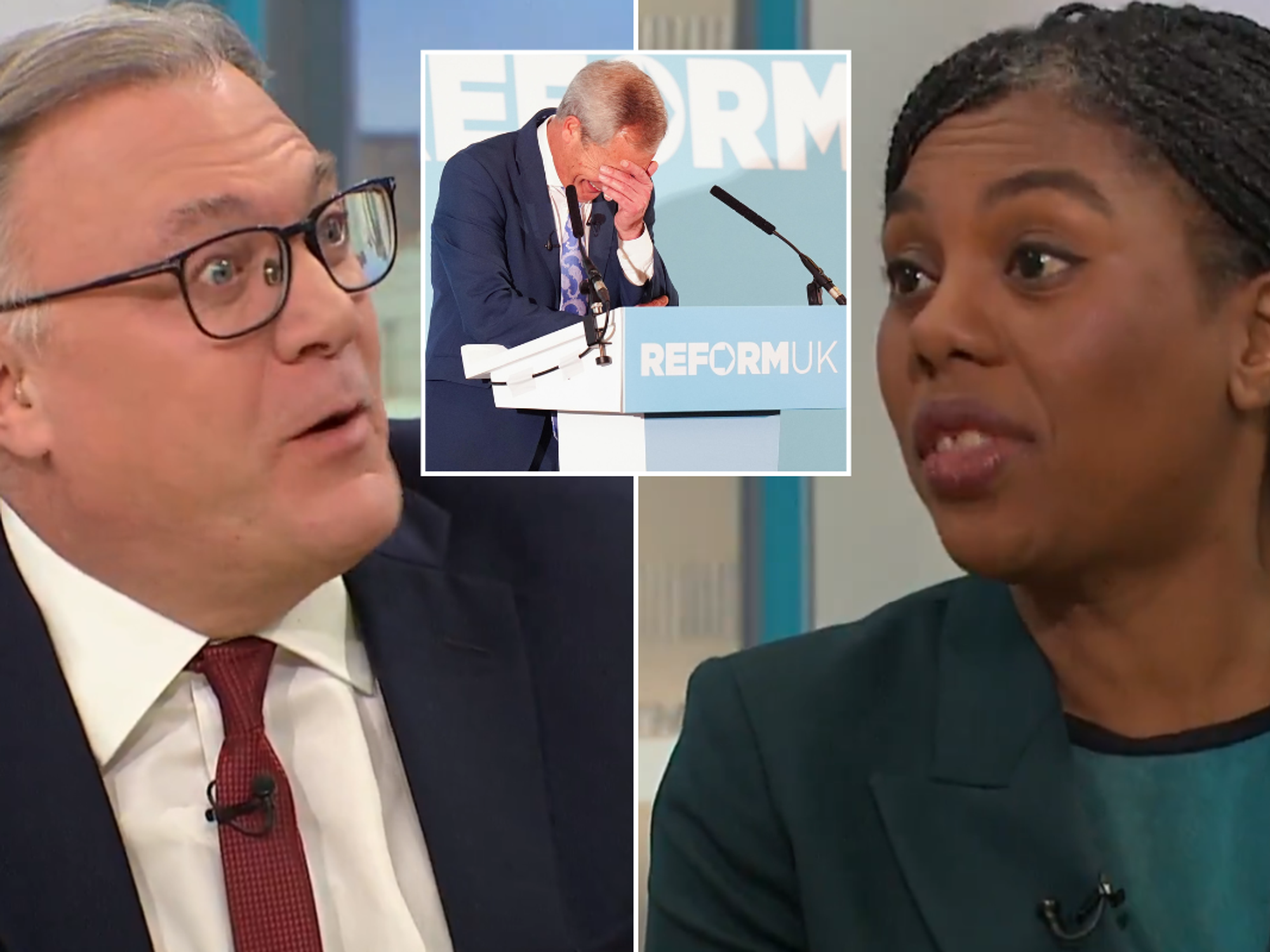 ITV GMB outrage as Ed Balls blasted for 'toe-curling' Farage dig during 'pathetic' Badenoch grill...