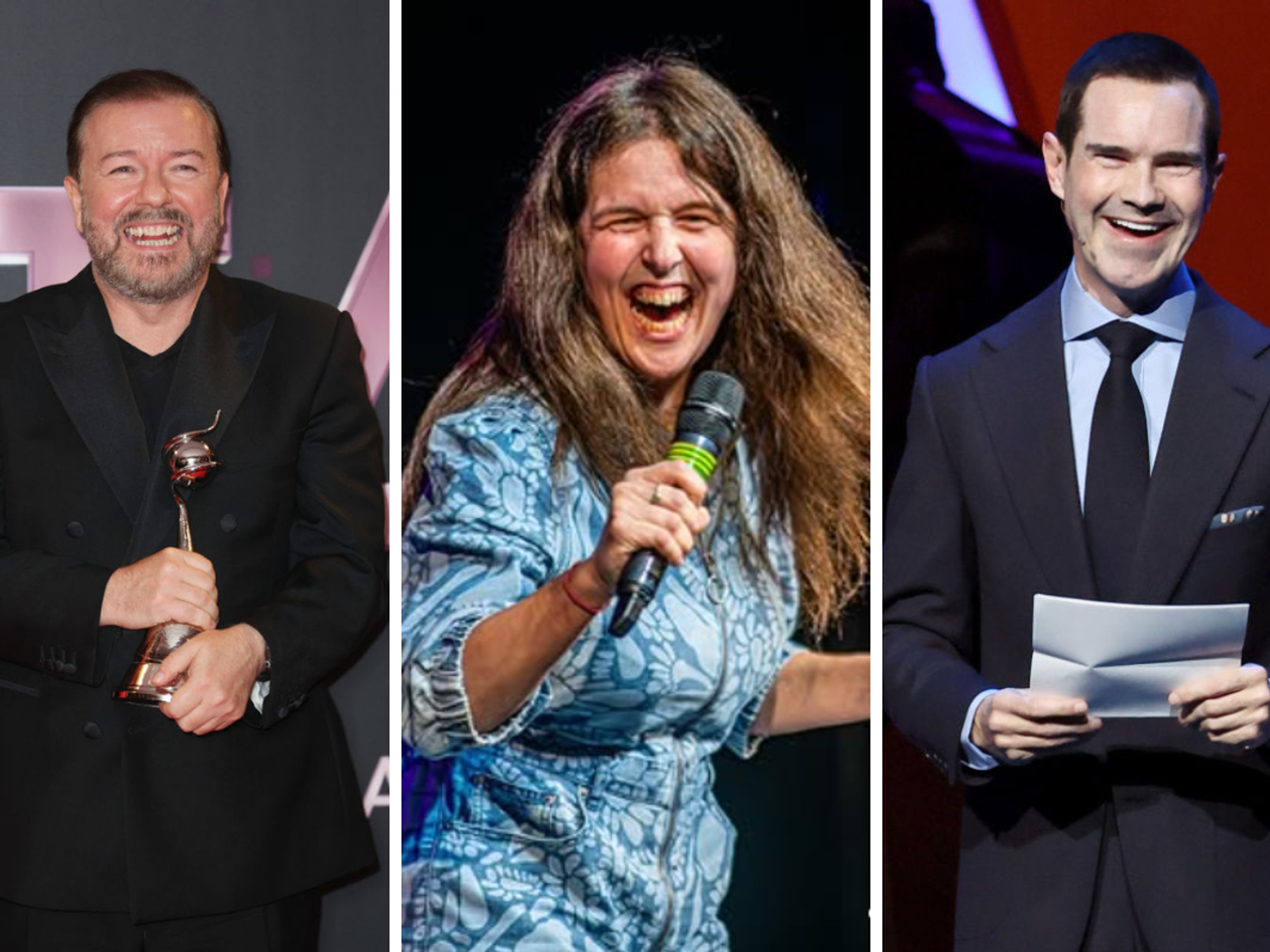 Comedian Rosie Jones sparks row as she attacks ‘privileged white cis man’ Ricky Gervais over tran...