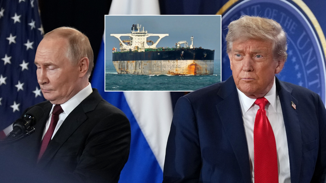 Russia sends submarine to stop Donald Trump seizing runaway tanker as major Atlantic clash looms