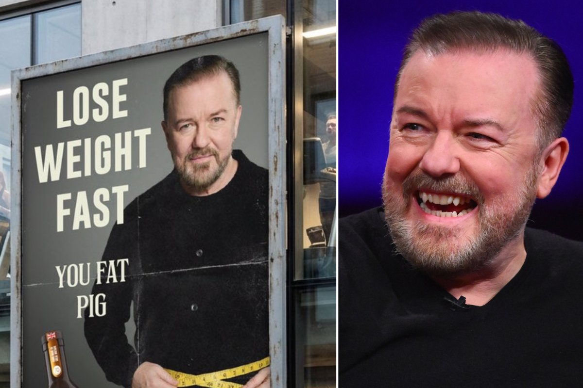 Ricky Gervais brutally fires back after facing complaints for 'mean' and 'cruel' drinks advert