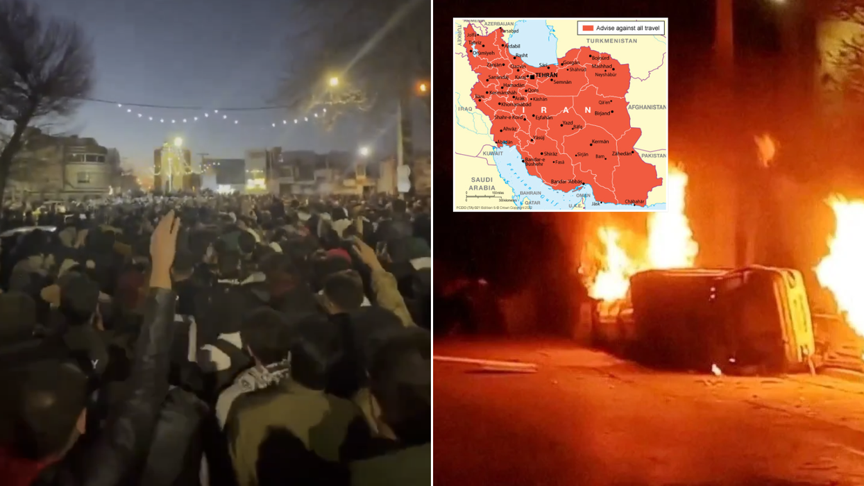 Britons issued urgent Iran travel warning as mass protests leave Islamic Republic on the brink