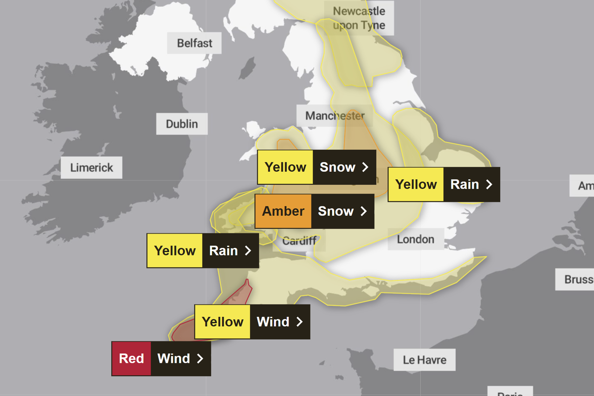 Met Office red weather warning: Extremely rare alert issued as Britons told 'take action now' over 'life threatening' hurricane-force winds