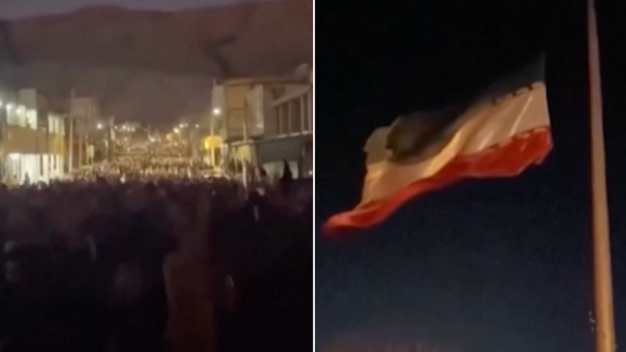 WATCH: FURIOUS Iran protesters TEAR Islamic Rep...