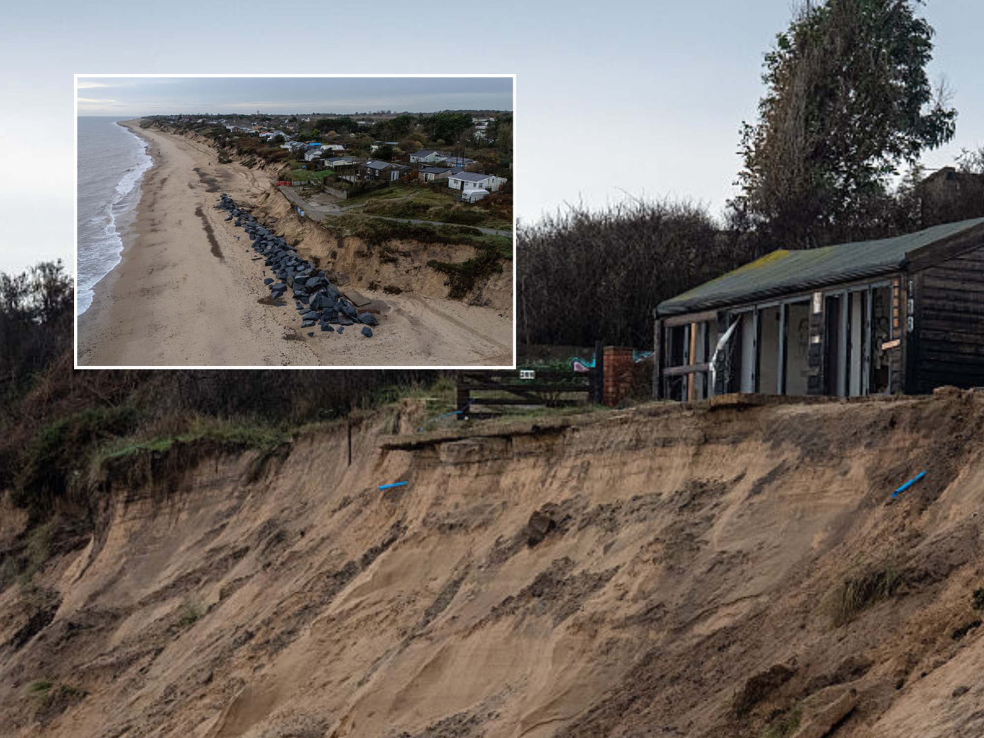 Storm Goretti sparks urgent evacuation as clifftop residents in picturesque village forced to aba...
