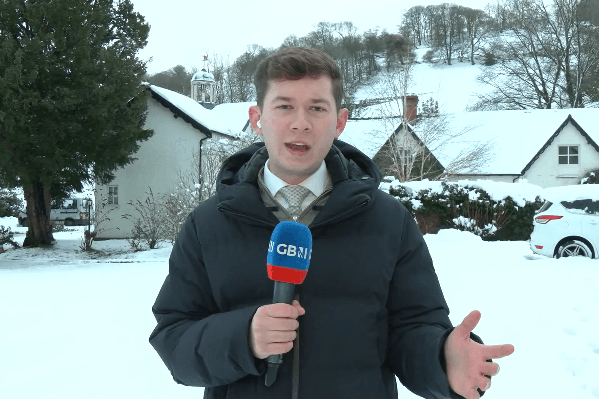 WATCH: Will Godley reports from Wales as Storm Goretti causes chaos with 25cm of snow: 'There's so much, I'm not touching the ground!'