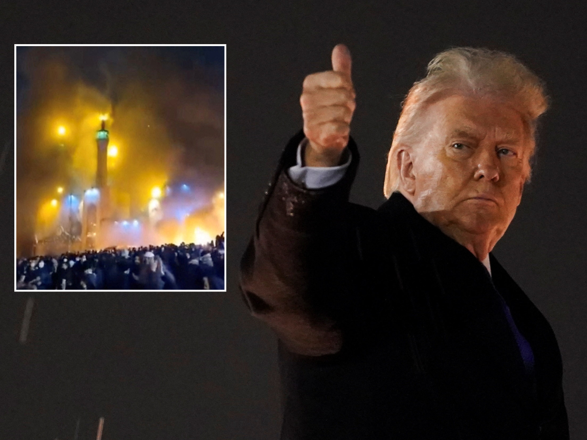 Donald Trump says Iran is 'looking at freedom' as he suggests US is 'ready to help' protesters