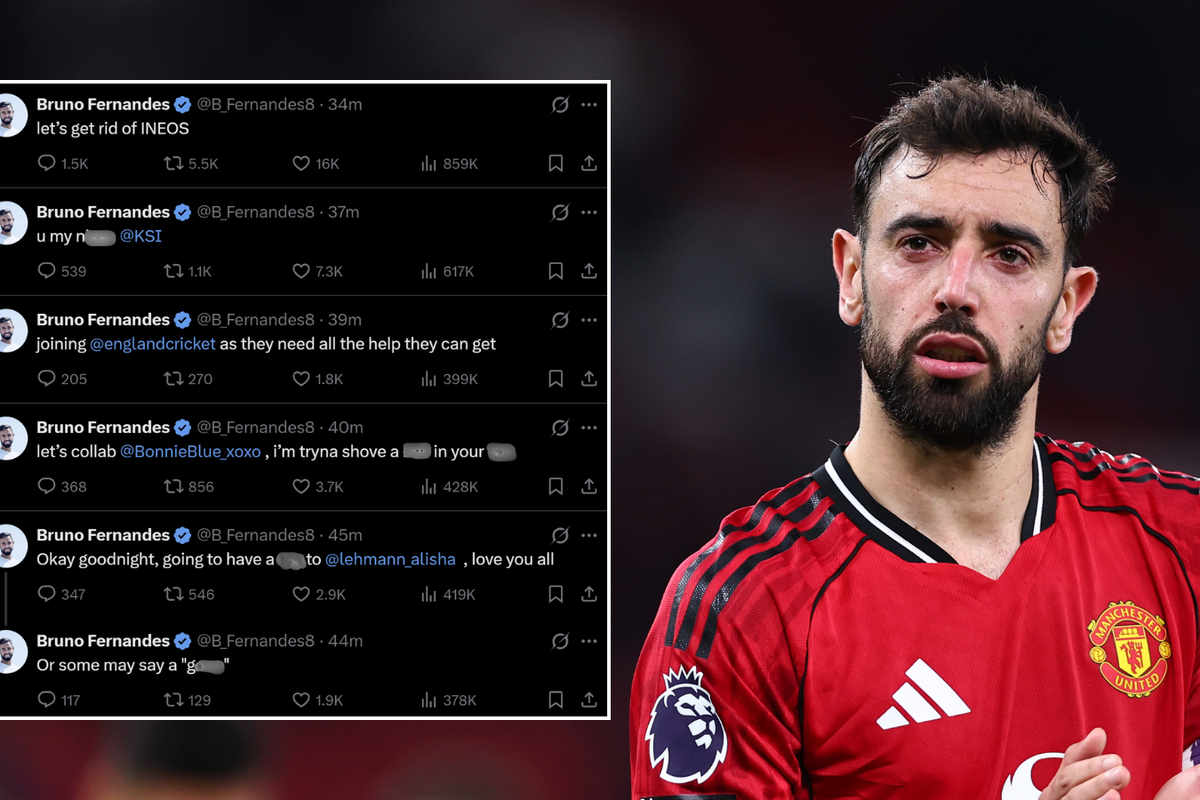 Manchester United forced to issue statement after Bruno Fernandes's X account hacked - as captain 'shares deluge of explicit posts'