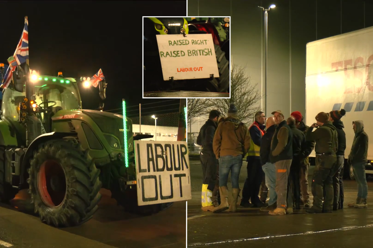 Farmers launch surprise 'Labour out' supermarket blockade in demand for FULL inheritance tax U-turn