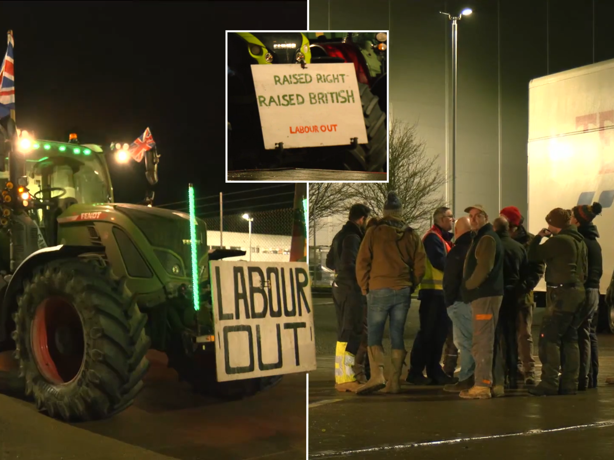 Farmers launch surprise 'Labour out' supermarket blockade in demand for FULL inheritance tax U-turn
